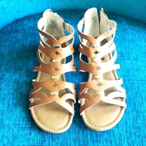 Girls' Freya Gladiator Sandals - Art Class Cognac